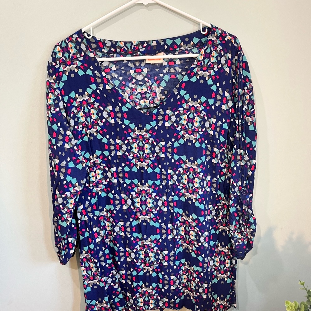 Colorful Business Casual Blouse